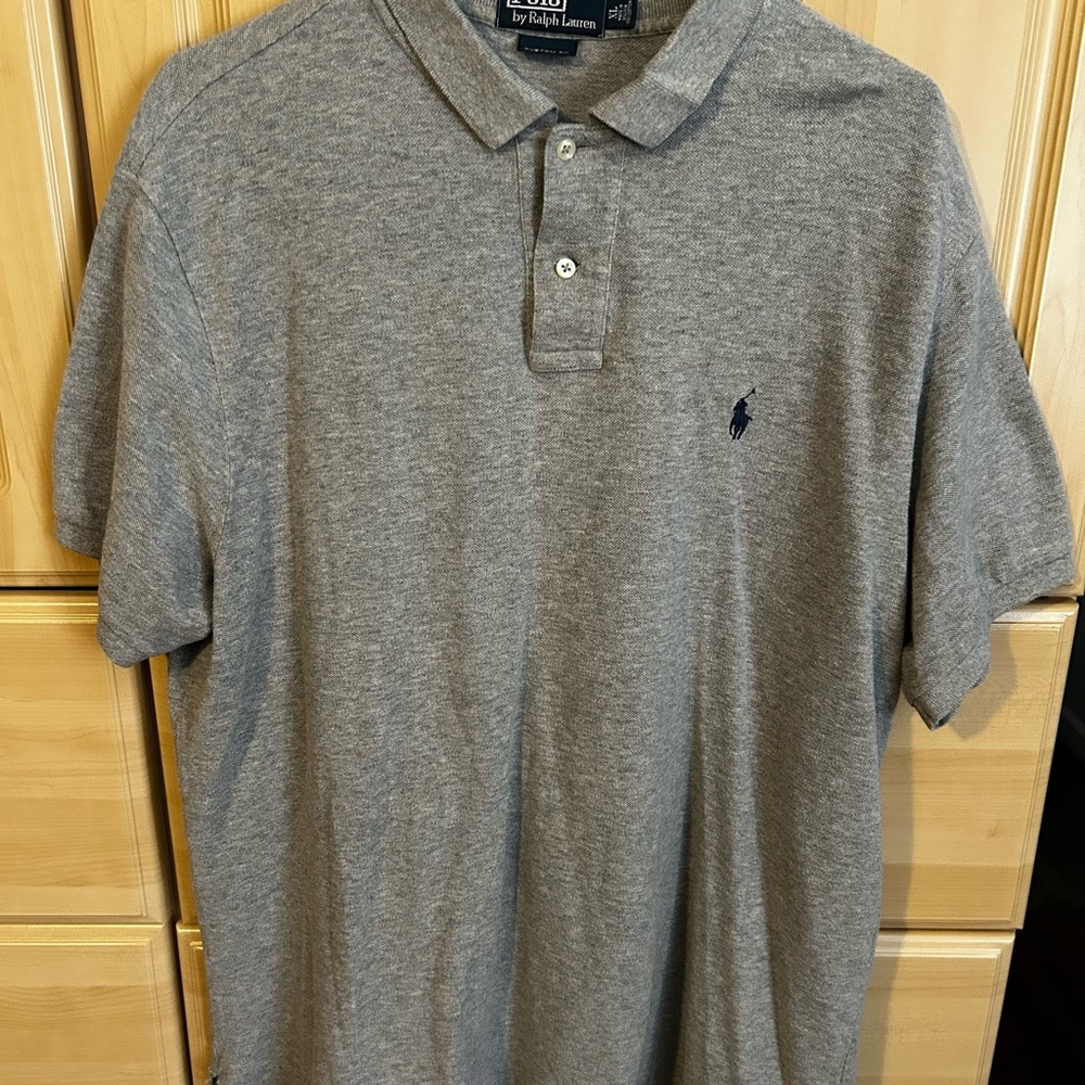 Polo by Ralph Lauren Men's Gray Polo Shirt